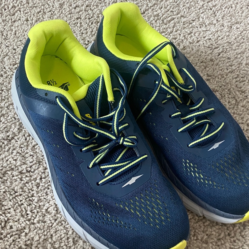 Avia Navy and Neon Lime Running Shoes - Picture 7 of 8